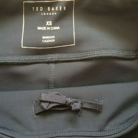 Ted Baker London Cut Out Black leggings XS, fits S - Picture 8 of 12